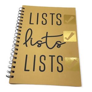 NWT Wool + Pepper Co. Lists Lists Lists Spiral Notebook